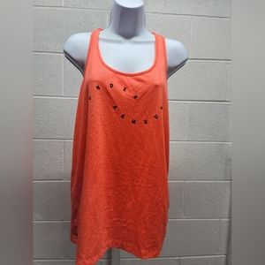 Under Armour Training Tank Top Women's Size S Neon Orange Racerback Stretch